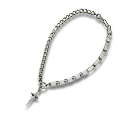 THE MEN THING SS Pendant/ Necklace STELLAR SPIRE - Pure Titanium Steel Pendant with Chain for Men & Boys "20 "inch