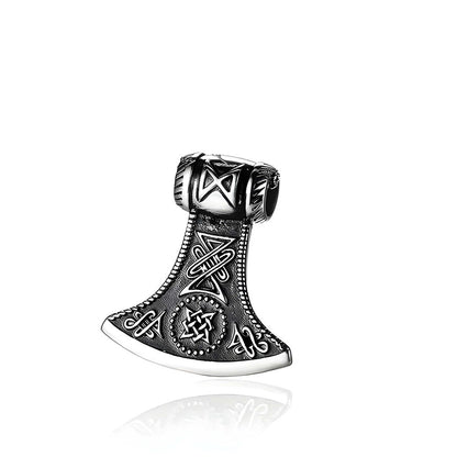 THE MEN THING SS Pendant with Chain ASGARDIAN FANG - Alloy Pendant with Stainless Steel 24inch Round Box Chain, American trending Style for Men & Boy