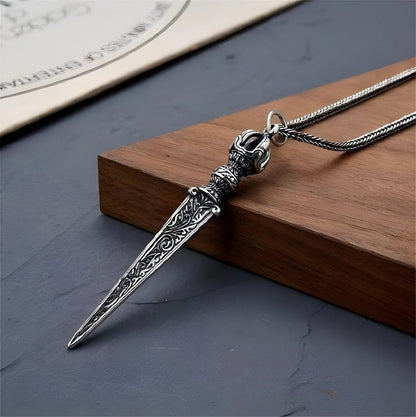 THE MEN THING SS Pendant with Chain VALKEN DAGGER - 24inch Pure Copper European trending Style Chain for Men & Boy