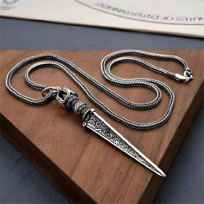 THE MEN THING SS Pendant with Chain VALKEN DAGGER - 24inch Pure Copper European trending Style Chain for Men & Boy