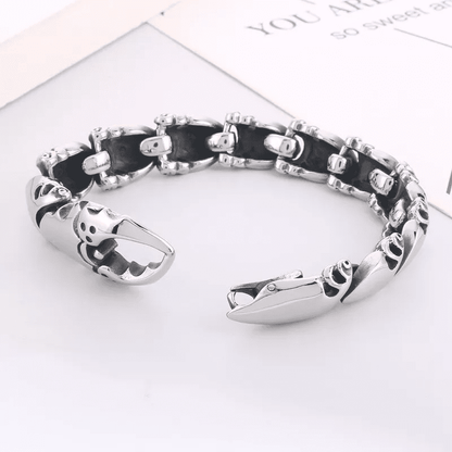 THE MEN THING Steel Bracelets CRABLOCK - 22mm Pure Titanium Steel Bracelet for Men & Boy (8inch)