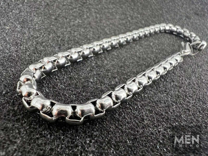 THE MEN THING Steel Bracelets CURVELET - 5mm Titanium Steel Bracelet American trending Style, 8 and 9 inch for Men & Boys