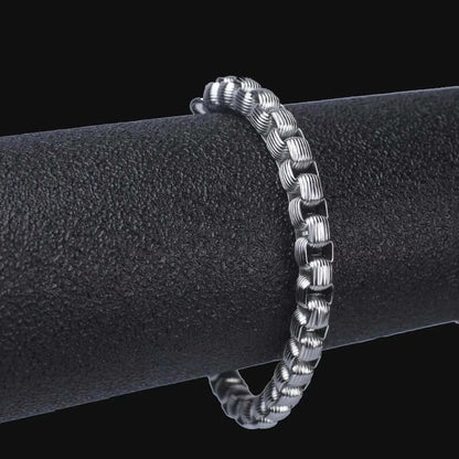 THE MEN THING Steel Bracelets CURVELINE - 6mm Stainless Steel Bracelet 7 inch for Men & Boy