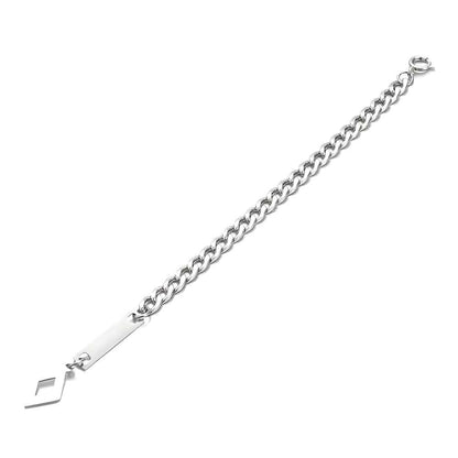THE MEN THING Steel Bracelets GEOMETRA - 8inch Pure Stainless Steel Bracelet, American trending Style for Men & Boy