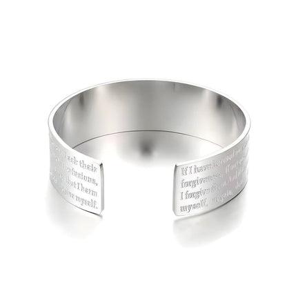 THE MEN THING Steel Bracelets OM VERSE - Adjustable Pure Stainless Steel Bracelet, American trending Style for Men & Boy