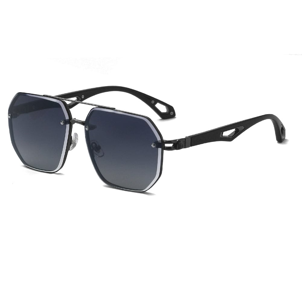 THE MEN THING Sunglasses 2101 AERO HEX HD Polarized Sunglasses for Men - UV400 Protection, Stainless Steel Frame