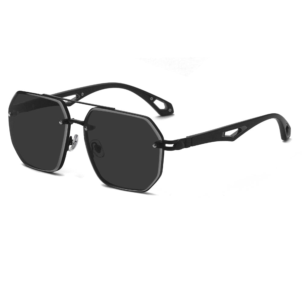 THE MEN THING Sunglasses 2101 AERO HEX HD Polarized Sunglasses for Men - UV400 Protection, Stainless Steel Frame