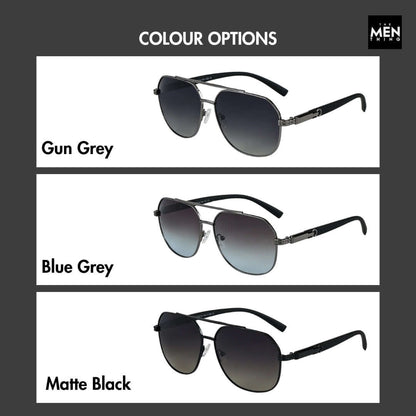 THE MEN THING Sunglasses 2150 TITAN EDGE -  Aviator Style - HD Polarised Sunglasses for Men - UV400 Protection, Stainless Steel Frame