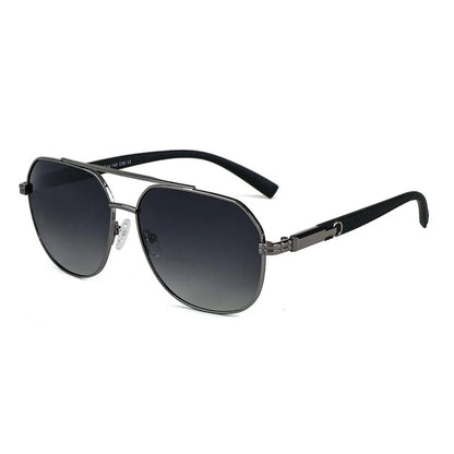 THE MEN THING Sunglasses 2150 TITAN EDGE -  Aviator Style - HD Polarised Sunglasses for Men - UV400 Protection, Stainless Steel Frame
