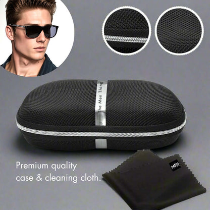 THE MEN THING Sunglasses 2161 METRO CLASSIC -  Wayfarer Style - HD Polarised Sunglasses for Men - UV400 Protection, Stainless Steel Frame