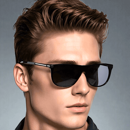 THE MEN THING Sunglasses 2161 METRO CLASSIC -  Wayfarer Style - HD Polarised Sunglasses for Men - UV400 Protection, Stainless Steel Frame