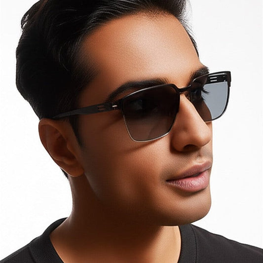 THE MEN THING Sunglasses 2200 OPTIX CORE HD Polarized Sunglasses for Men - UV400 Protection, Stainless Steel Frame