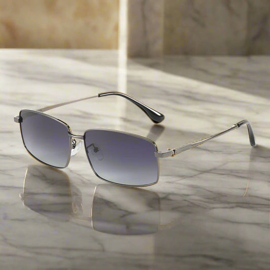 THE MEN THING Sunglasses 3295 - OBLIVION EDGE- HD Polarised Sunglasses for Men - UV400 Protection, Stainless Steel Frame - Gradient Smoke