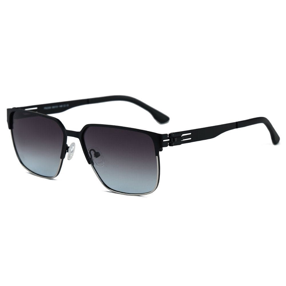 THE MEN THING Sunglasses Gradient Blue Grey 2200 OPTIX CORE HD Polarized Sunglasses for Men - UV400 Protection, Stainless Steel Frame