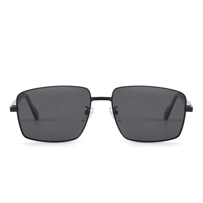 THE MEN THING Sunglasses J3305 - PHANTOM SHADE - HD Polarised Sunglasses for Men - UV400 Protection, Stainless Steel Frame - Black Lenses