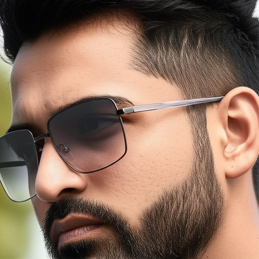 THE MEN THING Sunglasses J3305 - PHANTOM SHADE - HD Polarised Sunglasses for Men - UV400 Protection, Stainless Steel Frame - Gradient Lenses