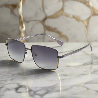 THE MEN THING Sunglasses J3305 - PHANTOM SHADE - HD Polarised Sunglasses for Men - UV400 Protection, Stainless Steel Frame - Gradient Lenses
