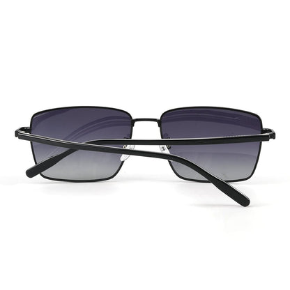 THE MEN THING Sunglasses J3308 - SLEEK VANTAGE- HD Polarised Sunglasses for Men - UV400 Protection, Stainless Steel Frame - Gradient Grey Lens
