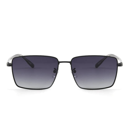THE MEN THING Sunglasses J3308 - SLEEK VANTAGE- HD Polarised Sunglasses for Men - UV400 Protection, Stainless Steel Frame - Gradient Grey Lens