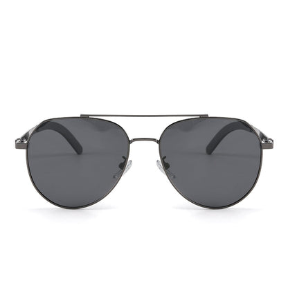 THE MEN THING Sunglasses J3332 - MYSTIC ARC - HD Polarised Sunglasses for Men - UV400 Protection, Stainless Steel Frame - Gradient Black Lens