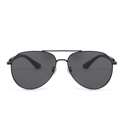 THE MEN THING Sunglasses J3338 - SLATE SOAR - HD Polarised Sunglasses for Men - UV400 Protection, Stainless Steel Frame - Black Frame with Gradient Grey Lens