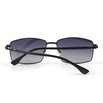 THE MEN THING Sunglasses J3351 - MISTY NOIR - HD Polarised Sunglasses for Men - UV400 Protection, Stainless Steel Frame - Black Frame with Gradient Lens