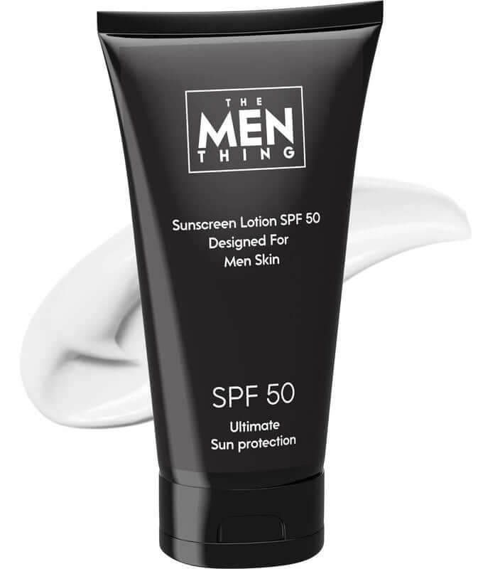 THE MEN THING Sunscreen NO NON-SENSE - SunScreen for Men Skin - SPF 50 P+++ - Oil-Free Man SunScreen with Zinc Oxide & Titanium Dioxide from Japan for All Skin Types - Normal to Oily Skin (50ml)
