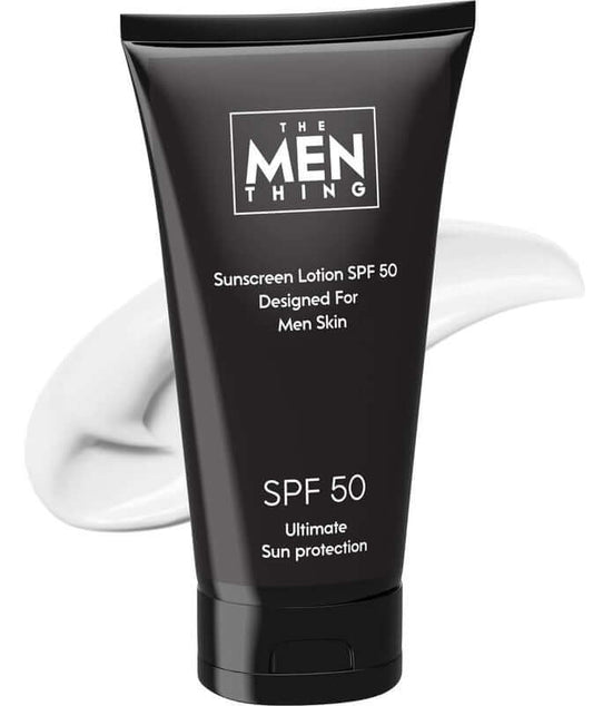 THE MEN THING Sunscreen NO NON-SENSE - SunScreen for Men Skin - SPF 50 P+++ - Oil-Free Man SunScreen with Zinc Oxide & Titanium Dioxide from Japan for All Skin Types - Normal to Oily Skin (50ml)
